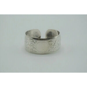 Vintage  Bracelet Stamped Sterling Silver Approx. 2 Inch Wrist 17 Grams